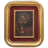MÉXICO, SIGLO XIX by San José Con El Niño, Óleo sobre tela, offered Oct 2021