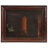 VISTA NOCTURNA DE CALLE by A la Manera de Horace Vernet, Óleo sobre tela, offered Oct 2021