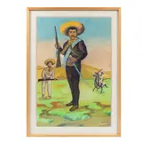Máximo Pacheco, Emiliano Zapata, Gouache sobre cartón
