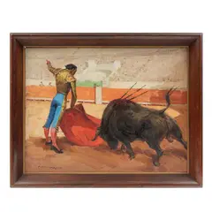 Torero by Antonio Navarrete, Óleo sobre tela, offered Oct 2021