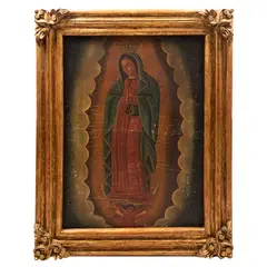 Virgen de Guadalupe by Anónimo, Óleo sobre tela, offered Oct 2021