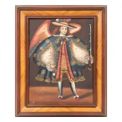 Arcángel arcabucero by Anónimo, Óleo sobre tela, offered Oct 2021