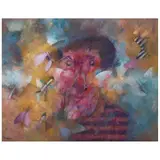 Personaje atacado por abejas by Carlos Belaunzarán, Mixta sobre papel, offered Oct 2021