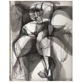 Arnold Belkin, Hombre, 1965, Acuarela y tinta sobre papel