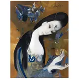 Froylan Ojeda, Figura romántica, Acrílico sobre tela sobre masonite