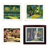 Alejandro Haddad, Primavera, Verano, Otono, Invierno. De la carpeta Estadíos del bosque, Serigrafías 267 / 300