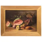 Bodegón, EUROPA, Ca., 1900, Óleo sobre tela