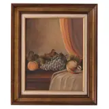 Firmado A. Villa, Bodegón, Óleo sobre tela