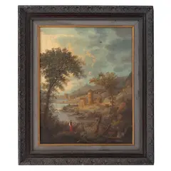 Paisaje lacustre by Alfredo Lerains, Óleo sobre tela, offered Sep 2021