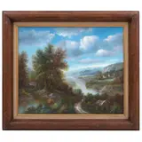 Willi Bauer, Paisaje, Óleo sobre tela