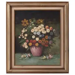 Colombo Max, Naturaleza muerta con flores, Óleo sobre tela