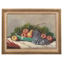 Bodegón con uvas by Firmado A. Muller, Óleo sobre tela, offered Sep 2021