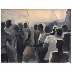 Untitled by Tomás Gómez Robledo, Tinta y acrílico sobre papel, offered Aug 2021