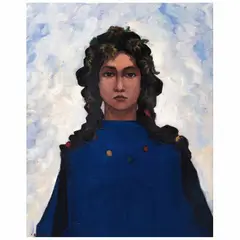Diego Alcalde, Mujer girasol, 2021, Óleo sobre tela