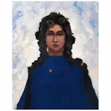 Diego Alcalde, Mujer girasol, 2021, Óleo sobre tela