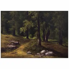 Mario Urbina, Desierto de los leones, Óleo sobre tela