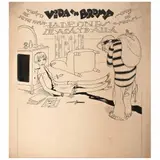 Vida en broma, Ladrones de acá y de allá by Ernesto "el Chango" García Cabral, Tinta sobre papel, offered Aug 2021