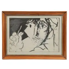 Untitled by Roger Somerville, Grabado al aguafuerte, tinta y lápiz, offered Aug 2021