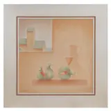 Juan Salazar, Naturaleza muerta con ventana, Óleo sobre tela