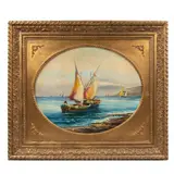 Firma Sin Identificar, Marina con velero