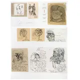 Le Marques de Sade, del Cuaderno de París (La Renaudiere) by Jose Luis Cuevas, 1976, Serigrafía y collage sin número de tiraje, offered Aug 2021