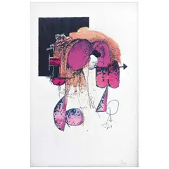 Abstracto by Manuel Felguérez, Grabado 27 / 75, offered Aug 2021