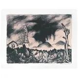 Alfredo Zalce, Paricutín, 1995, Serigrafía 60 / 100
