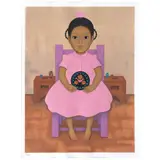 Gustavo Montoya, Cerámica, de la serie Niños Mexicanos, Serigrafía 65 / 250 P