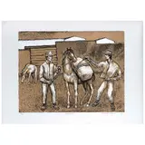 Alfredo Zalce, Arrieros, 1993, Serigrafía 30 / 180