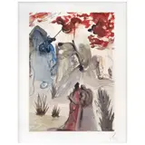 Paraiso, Canto 18: El divino bosque, de la carpeta La Divina comedia by Salvador Dalí, Xilografía 77 / 150, offered Aug 2021