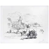 Rome and Cadaqués by Salvador Dalí, 1972, Grabado a la punta seca sobre papel japonés Ed. 3 / 250, offered Aug 2021