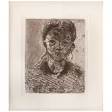 Paul Cézanne, Portrait de Jeune Fille, Grabado sin número de tiraje, edición póstuma