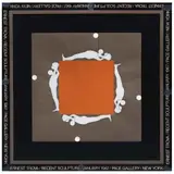 Ernest Trova, Four Figures on an Orange Square, de Falling Man Series, 1965, Serigrafía sin numero de tiraje