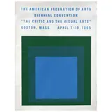 The American Federation of Arts, Biennial Convention, “The Critic and the Visual Arts,” Boston, Mass. April 7–10 by Josef Albers, 1965, Serigrafía sin númera de tiraje, offered Aug 2021
