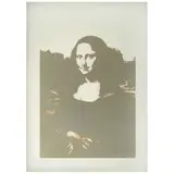 Mona Lisa #3 - Metallic on Vellum by Andy Warhol, Serigrafía, tiraje de 2500, offered Aug 2021
