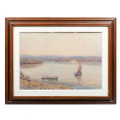 Barcas by Anónimo, Acuarela, offered Jul 2021