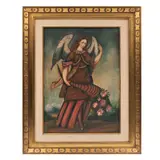 Anónimo, Arcángel, Óleo sobre tela