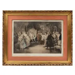 Vicente de Paredes, Boling broke prenant congé de Louis XV, Litografía