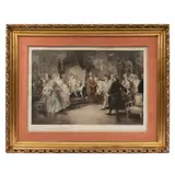 Vicente de Paredes, Boling broke prenant congé de Louis XV, Litografía