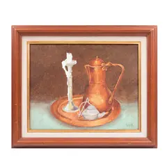 T. Mora, Bodegón, Óleo sobre tela