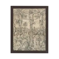 La crucifixión en el Gólgota by Anónimo, Grabado, offered Jul 2021