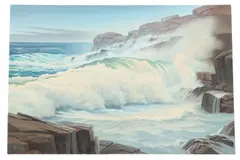 Paul Krapf, Untitled, oil on board 1970