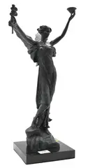 Daniel Chester French, Spirit of Life, bronze on marble base