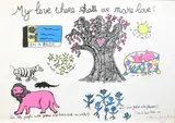 Niki de Saint Phalle, My Love Where Shall We Make Love?, screenprint on paper