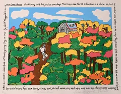 Faith Ringgold, Here Comes Moses, 2014, Screenprint