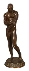 Brenda Putnam, Male Nude Patinated, bronze