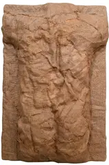 Magdalena Abakanowicz, Untitled "Torso", 1977, Mixed Media resin and jute, burlap sack on panel