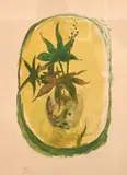 Georges Braque, La Lierre, lithograph on paper, hand-embellished in oils and graphite
