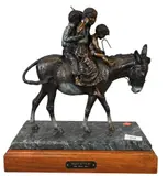 The Babysitter by Star Liana York, bronze sculpture, offered Feb 2026