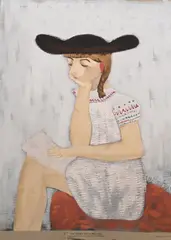 Milton Avery, The Brown Hat, 1948, Screenprint on wove paper, from the